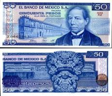 *50 Pesos Mexiko 1981, P73 UNC - Kliknutím na obrázok zatvorte -